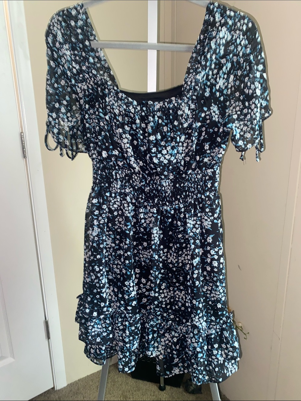 Sweet Storm Floral Mini Dress